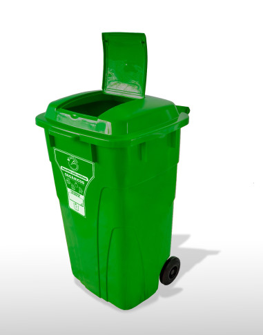 contenedor reciclaje 120 litros con...