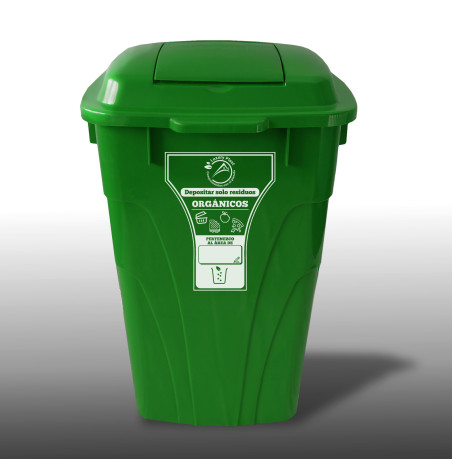 contenedor reciclaje 120 litros con ruedas