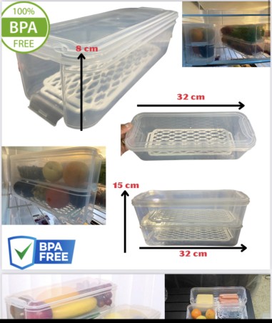 Organizador apilable de nevera 6...