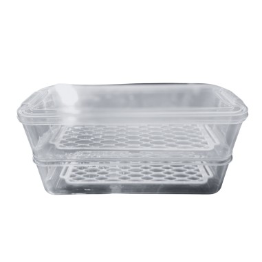 Organizador apilable de nevera 6...