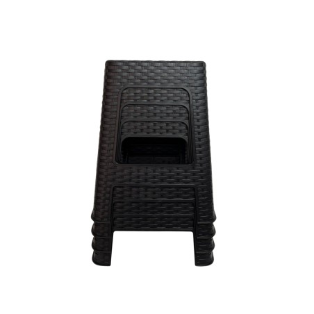 Butaco Plástico set x 4 Apariencia Tejido rattan
