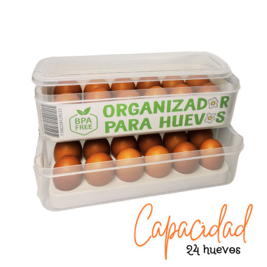 Organizador contenedor para huevos x...