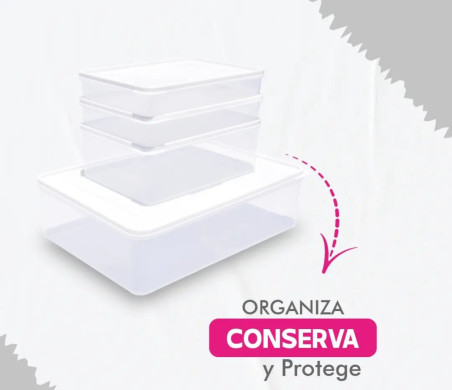 Set ilusion nevera 10 recipientes