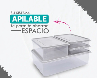 Set ilusion nevera 10 recipientes