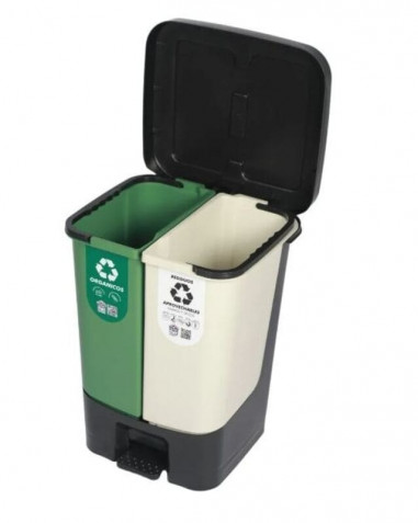 Papelera Pedal Dual 25 Litros
