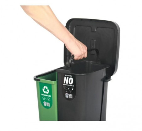 Papelera doble con pedal 30 Litros